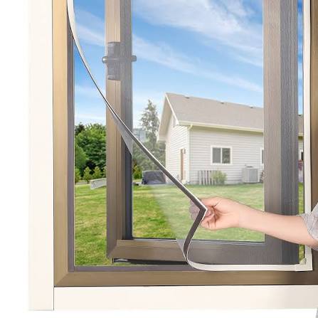 MOSQUITERA MAGNÉTICA DE VENTANA AJUSTABLE